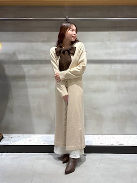 「アイテム（ワンピース）」を使った、yuminaさん（レディース・160cm・20代）の秋コーディネート