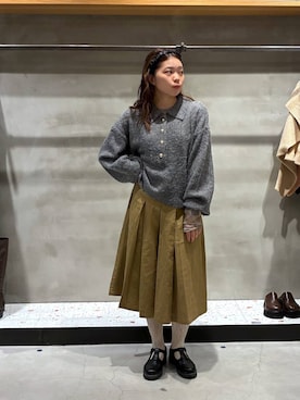 「LOWRYS FARM（ローリーズファーム）のアイテム（ソックス/靴下）」を使った、yuminaさん（レディース・160cm）の秋コーディネート