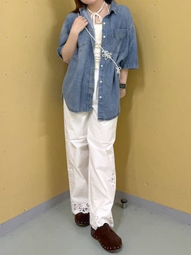 「Me%（ミィパーセント）のアイテム」を使った、yuminaさん（レディース・159cm）の春コーディネート