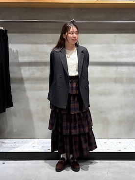 「アイテム（ソックス/靴下）」を使った、yuminaさん（レディース・160cm・20代）の秋コーディネート