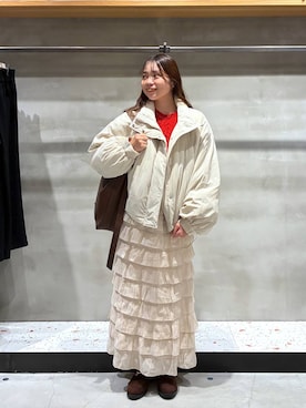 「アイテム（ポロシャツ）」を使った、yuminaさん（レディース・160cm）の秋コーディネート