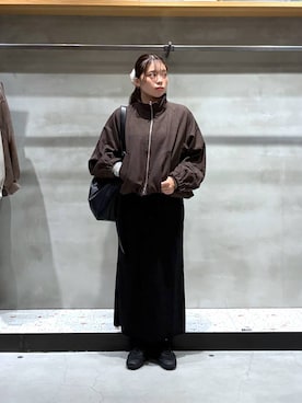 「アイテム（ヘアゴム）」を使った、yuminaさん（レディース・160cm）の秋コーディネート