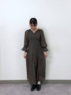 「アイテム（ワンピース/ドレス）」を使った、yuminaさん（レディース・160cm・20代）の秋コーディネート