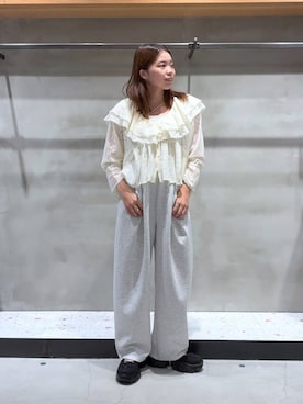 「LAKOLE（ラコレ）のアイテム」を使った、yuminaさん（レディース・160cm）の秋コーディネート