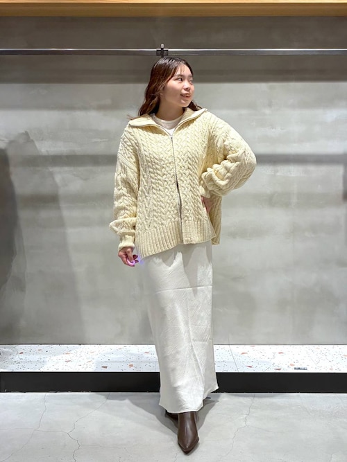 セール】ケーブルハイゲージZIPカーディガン 588922（カーディガン