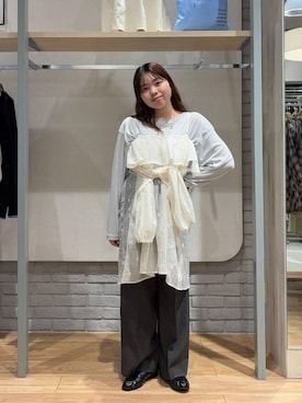 「studio CLIP（スタディオクリップ）のアイテム（リング）」を使った、yuminaさん（レディース・159cm）の春コーディネート