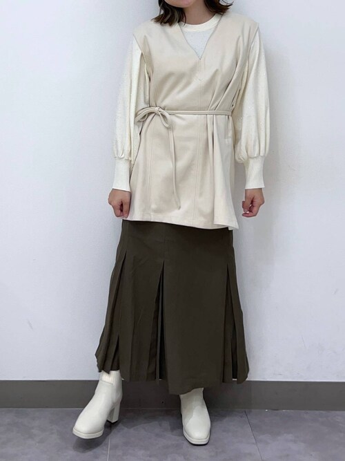 セール】ウエストマークVネックベスト 149823（ベスト）｜mysty woman