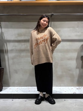 「アイテム（カチューシャ）」を使った、yuminaさん（レディース・160cm）の秋コーディネート