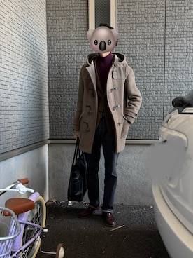 「ATTACHMENT（アタッチメント）のアイテム（トップス）」を使った、kimtaifashionさん（メンズ・176cm）の春コーディネート