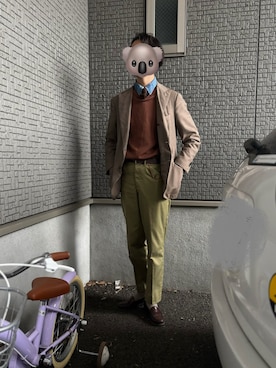 「Wrangler（ラングラー）のアイテム」を使った、kimtaifashionさん（メンズ・176cm）の冬コーディネート