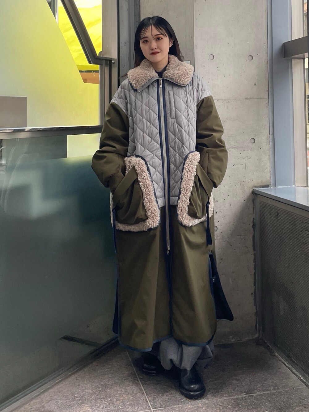 【✨新品✨】UN3D.◎BIG COLLAR FABRIC MIX CT BIG COLLAR FABRIC MIX CT | UN3D./アンス