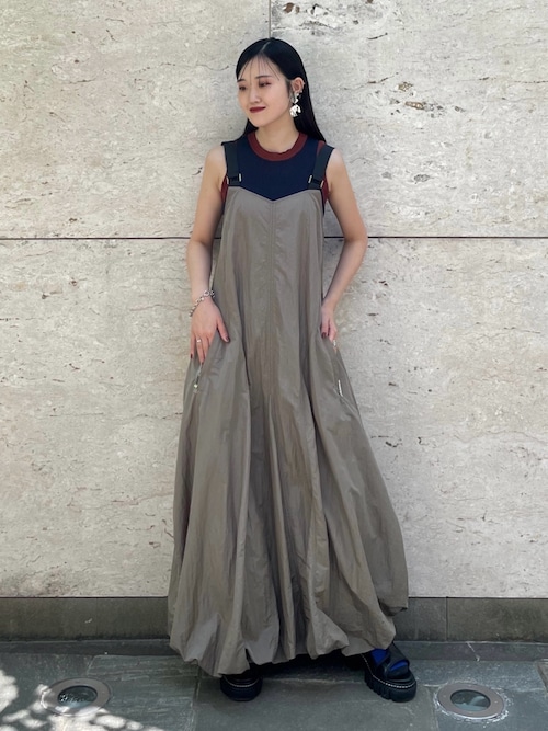 SHOULDER BELT BALLOON OP / ショルダーベルトバルーンワンピース