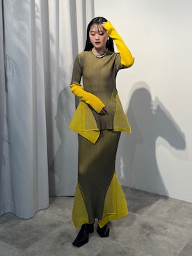 「キレイめコーデ」｜「アイテム（ブーツ）」を使った、MINAさん（レディース・158cm）の夏コーディネート