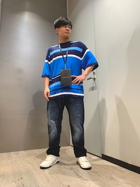 「アイテム（スウェット）」を使った、Kohさん（メンズ・165cm・30代）の夏コーディネート