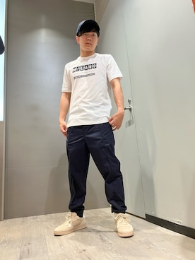 「ARMANI EXCHANGE（アルマーニエクスチェンジ）のアイテム」を使った、Kohさん（メンズ・165cm）の夏コーディネート