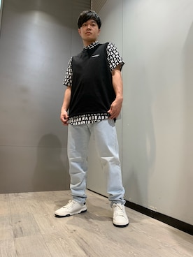 「ARMANI EXCHANGE（アルマーニエクスチェンジ）のアイテム」を使った、Kohさん（メンズ・165cm）の夏コーディネート