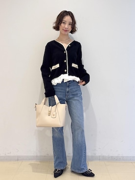 「MARY QUANT（マリークワント）のアイテム」を使った、makoさん（レディース・157cm）の秋コーディネート