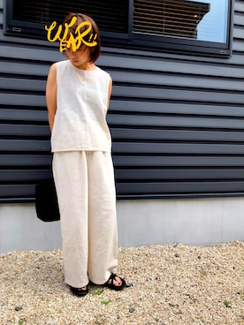 「teva」｜「アイテム（トートバッグ）」を使った、kooさん（レディース・157cm）の夏コーディネート