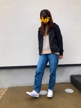 「URBAN RESEARCH Sonny Label（アーバンリサーチサニーレーベル）のアイテム（マウンテンパーカー）」を使った、kooさん（レディース・157cm）の春コーディネート