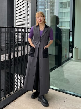 miho fujiwaraさん（レディース・162cm）の秋コーディネート