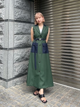 miho fujiwaraさん（レディース・162cm）の夏コーディネート