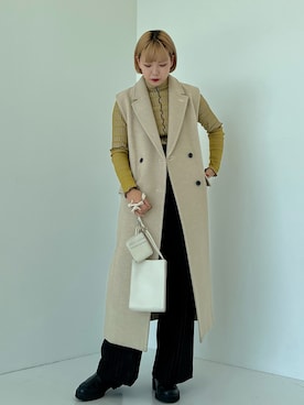 miho fujiwaraさん（レディース・162cm）の秋コーディネート