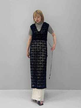 miho fujiwaraさん（レディース・162cm）の夏コーディネート