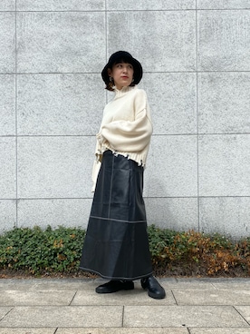 「FREE'S MART（フリーズマート）のアイテム（帽子）」を使った、mikiさん（レディース・151cm）の秋コーディネート