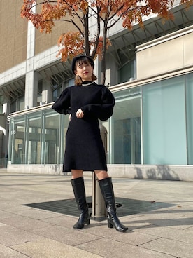 「FREE'S MART（フリーズマート）のアイテム（帽子）」を使った、mikiさん（レディース・151cm）の秋コーディネート