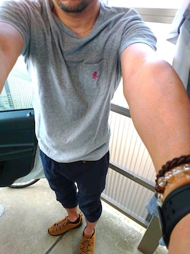 「ROKX（ロックス）のアイテム（パンツ）」を使った、yamadajapan1974さん（メンズ・178cm）の秋コーディネート