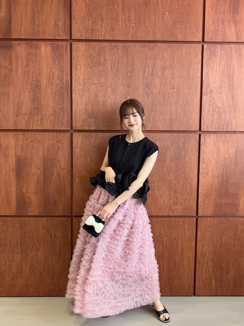 MERAKI ロング スカート ボリュームチュールロングスカート : ZOZOTOWN