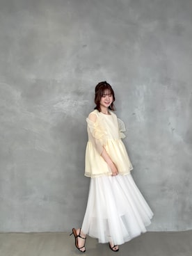 「スタッフ」｜あすchanさん（レディース・157cm）の春コーディネート