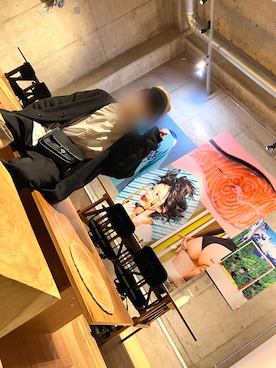 おかぴさんの「オーバーサイズフランネルスタンドカラーシャツ（長袖）」を使ったコーディネート