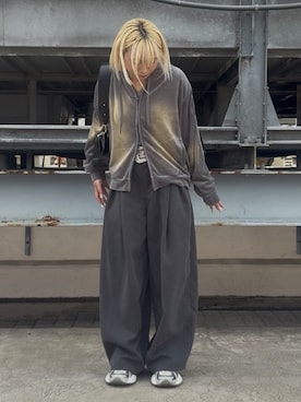「アイテム（パーカー）」を使った、tkishiiaoiさん（レディース・157cm・10代）の秋コーディネート