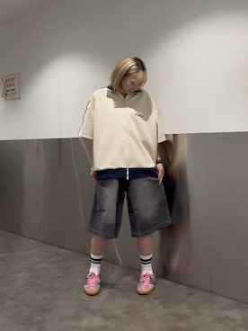 「tk.TAKEO KIKUCHI（ティーケータケオキクチ）のアイテム」を使った、tkishiiaoiさん（レディース・155cm）の夏コーディネート