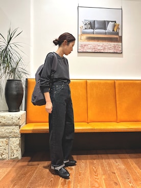 「アイテム（ローファー）」を使った、浅田　歩さん（レディース・160cm・30代）の夏コーディネート
