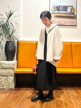 「アイテム（ワンピース/ドレス）」を使った、ASADAさん（レディース・160cm）の秋コーディネート