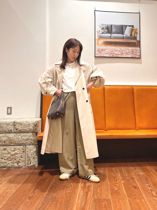 URBAN RESEARCH DOORS 袖ボリュームスタンドコート ベージュ 袖ボリュームスタンドコート（トレンチコート）｜URBAN RESEARCH DOORS