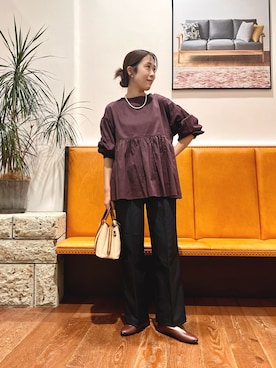 「URBAN RESEARCH DOORS(アーバンリサーチドアーズ)のアイテム(ネックレス)」を使った、ASADAさん(レディース・160cm)の秋コーディネート