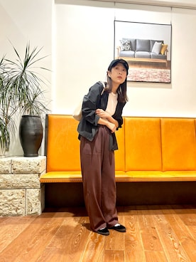 「アイテム（テーラードジャケット）」を使った、ASADAさん（レディース・160cm）の秋コーディネート
