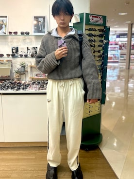 「アイテム（ピアス（片耳用））」を使った、tomoki0119さん（メンズ・178cm）の秋コーディネート