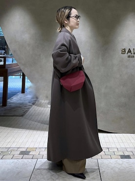「アイテム（チェスターコート）」を使った、kinoさん（レディース・152cm）の秋コーディネート