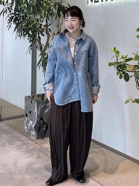 「アイテム（バレエシューズ）」を使った、kinoさん（レディース・152cm・40代）の夏コーディネート