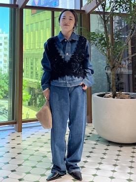 「アイテム（ブーツ）」を使った、kinoさん（レディース・152cm・40代）の秋コーディネート