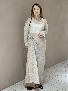 「アイテム（ワンピース/ドレス）」を使った、kinoさん（レディース・152cm・30代）の秋コーディネート