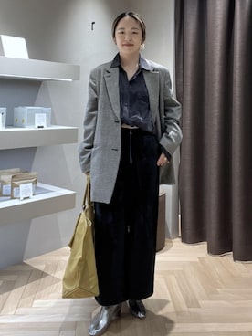 「アイテム（テーラードジャケット）」を使った、kinoさん（レディース・152cm・30代）の秋コーディネート