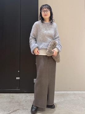 「モヘヤ」｜kinoさん（レディース・152cm）の冬コーディネート