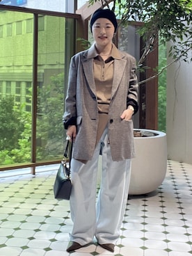 「アイテム（ヘアバンド）」を使った、kinoさん（レディース・152cm）の秋コーディネート
