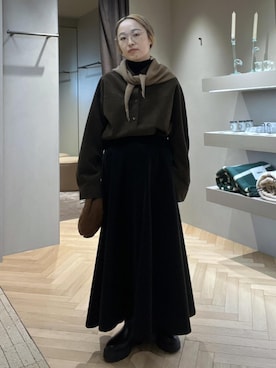 「アイテム（サングラス）」を使った、kinoさん（レディース・152cm）の冬コーディネート