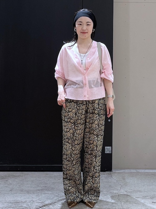 未使用 25SS COUTURE D'ADAM Block print パンツ COUTURE D'ADAM（クチュール ド アダム）】Block print trousers